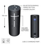 Ultimate Ears Boom 4 Portable Waterproof Bluetooth Speaker with 360-Degree, Bold, Immersive, Crystal-Clear Sound, Floating Speaker with 15-Hour Battery and 147ft (45m) Range - Black - Image 4