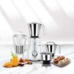 Wipro Elato FMG207 1000 Watt Mixer Grinder with 4 Jars(Wet Grinding Jar (1.5 L) + Dry Grinding Jar (1.2 L) + Chutney Jar (0.5 L) + Juicer (1.2 L)), 100% Copper Motor - Image 4
