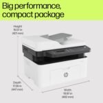 HP Laser MFP 1188fnw, Wireless, Print, Copy, Scan, Fax, 40-Sheet ADF, Hi-Speed USB 2.0, Ethernet, Up to 21 ppm, 150-sheet Input Tray, 100-sheet Output Tray, Black and White - Image 4