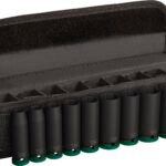BOSCH Impact Socket Set 9-Piece | High-Torque CRMO Steel for Extreme Durability | Black Phosphate Coating for Corrosion Resistance | Secure Pin & Ring Design | Laser-Etched Sizes