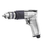 IZOM Iz-4031 3/8" (10Mm) Pneumatic Reversible Drill 1800 Rpm Aluminum Alloy 90 Psi Forward/Reverse Lever With Exhaust&Variable Speed Throttle,Multicolor