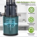 Pigeon by Stovekraft Pure Slow Juicer| 250W Motor| Nutrient Rich Juice| All-in-1 Fruits & Vegetable Juicer| Maximum Juice Extraction Auger | Separate Juice & Pulp Cups - Image 2
