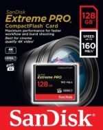 SanDisk SDCF-XPS-128G-X46 Extreme Pro 128 GB Compact Flash Class 10 160 MB/s  Memory Card Compatible with Camera - Image 3