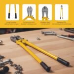 Bolt Cutter 36 Inch (900mm) Heavy Duty with T8 Alloy Steel Jaws| Max Cutting Capacity of 14mm | High Frequency Quenched Precision Cutter | Adjustable Jaw Design for Wire, Bolts & Rods - Image 2